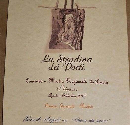 "La Stradina dei Poeti" premia Gerardo Strippoli