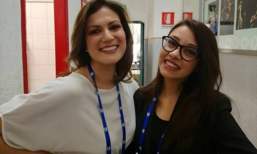 Una coratina a Sanremo: Alessandra Martinelli con Michelle Hunziker contro la violenza di genere