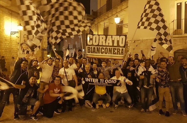 Juventus Club Corato Bianconera "Pavel Nedved" in piazza Sedile