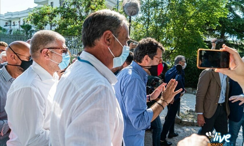 La visita di Matteo Salvini a Corato