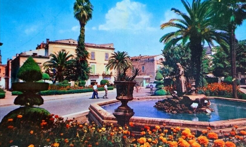 La fontana della Montagnola nel 1960
