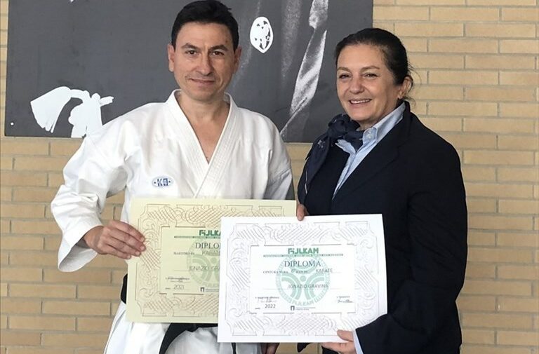 Al Maestro Ignazio Gravina riconosciuto il 6° Dan di Karate