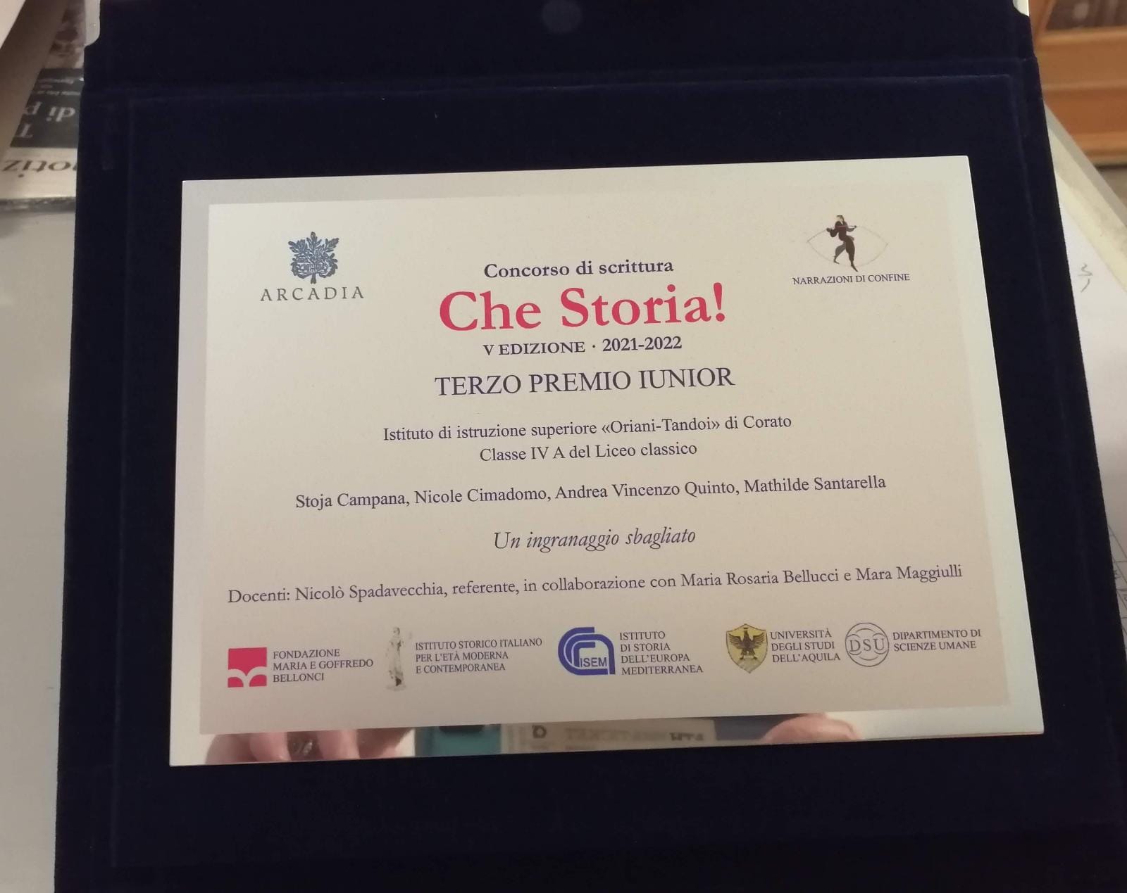 Concorso di scrittura “Che storia!”