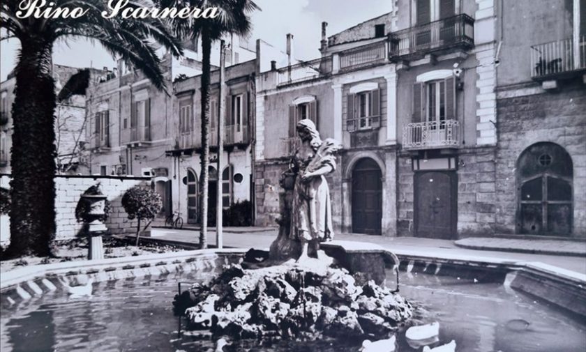La fontana della Montagnola nel 1960